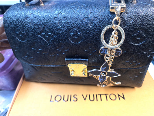 Bag Charm 008 LV Black Monogram
