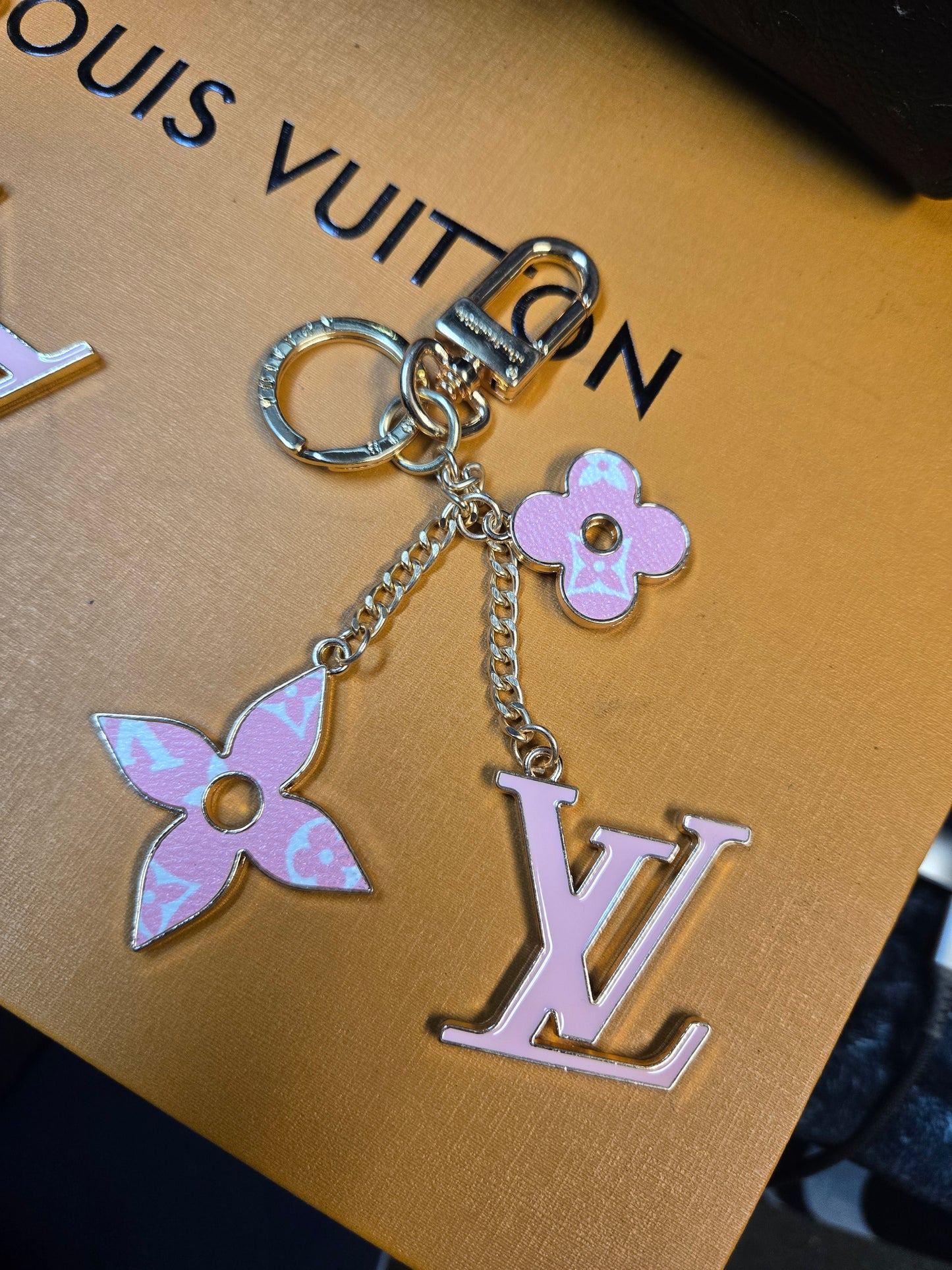 Bag Charm 002 LV Pink Monogram
