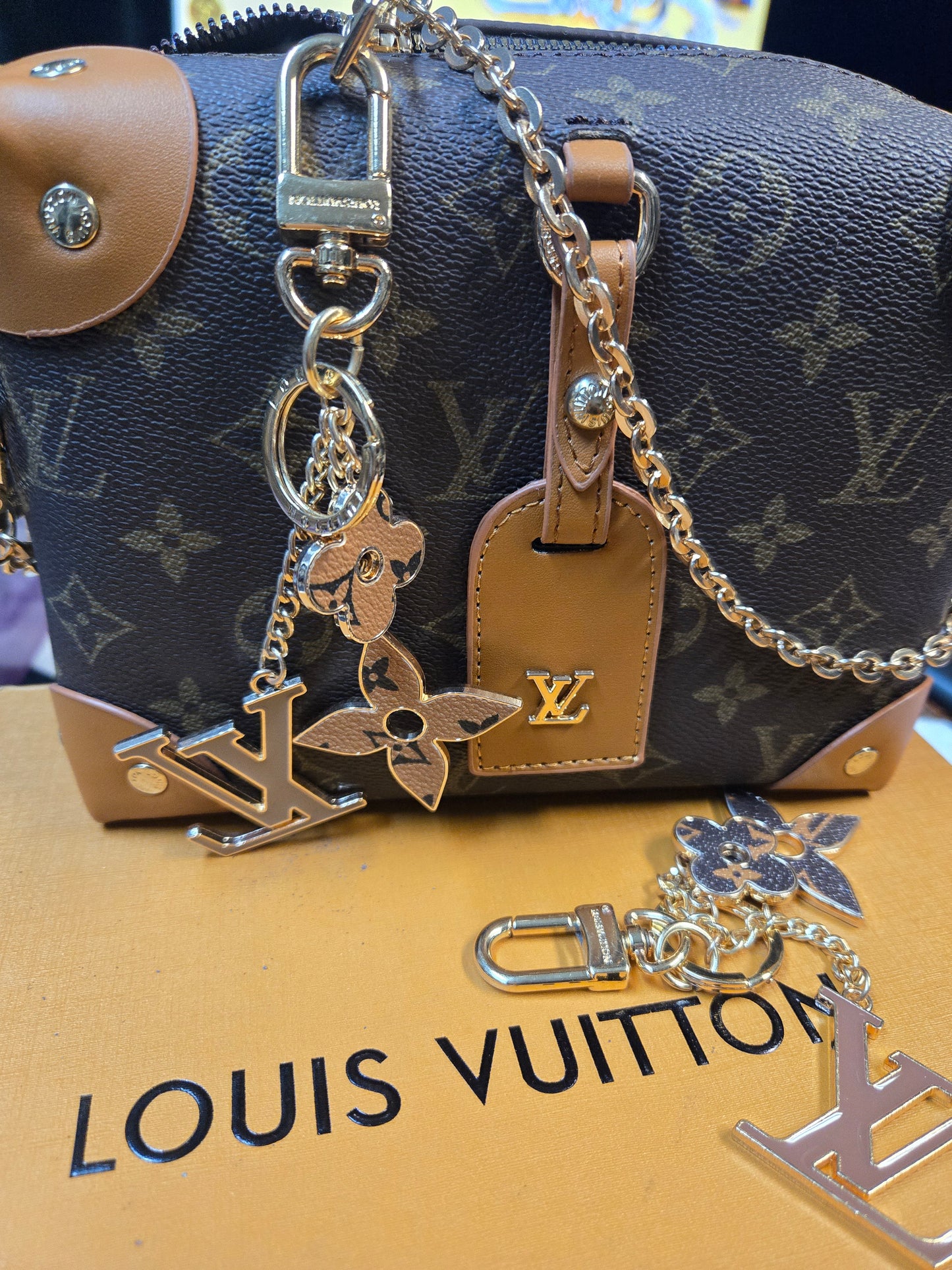 Bag Charm 005 LV Lt Brown