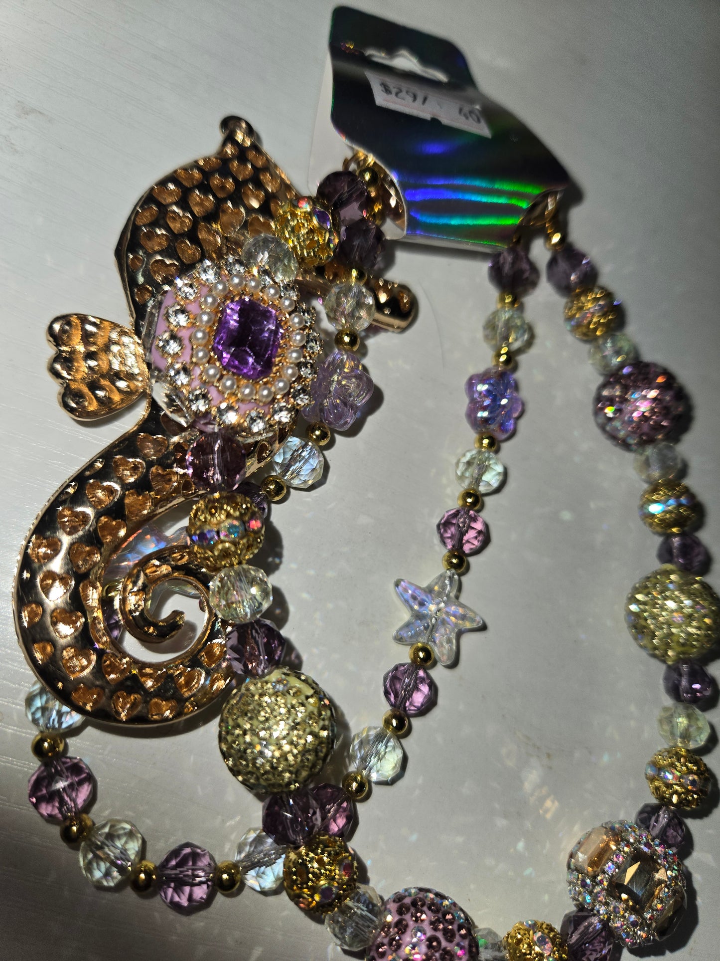 BCH 40 Purple Seahorse Phone / Bag Chain