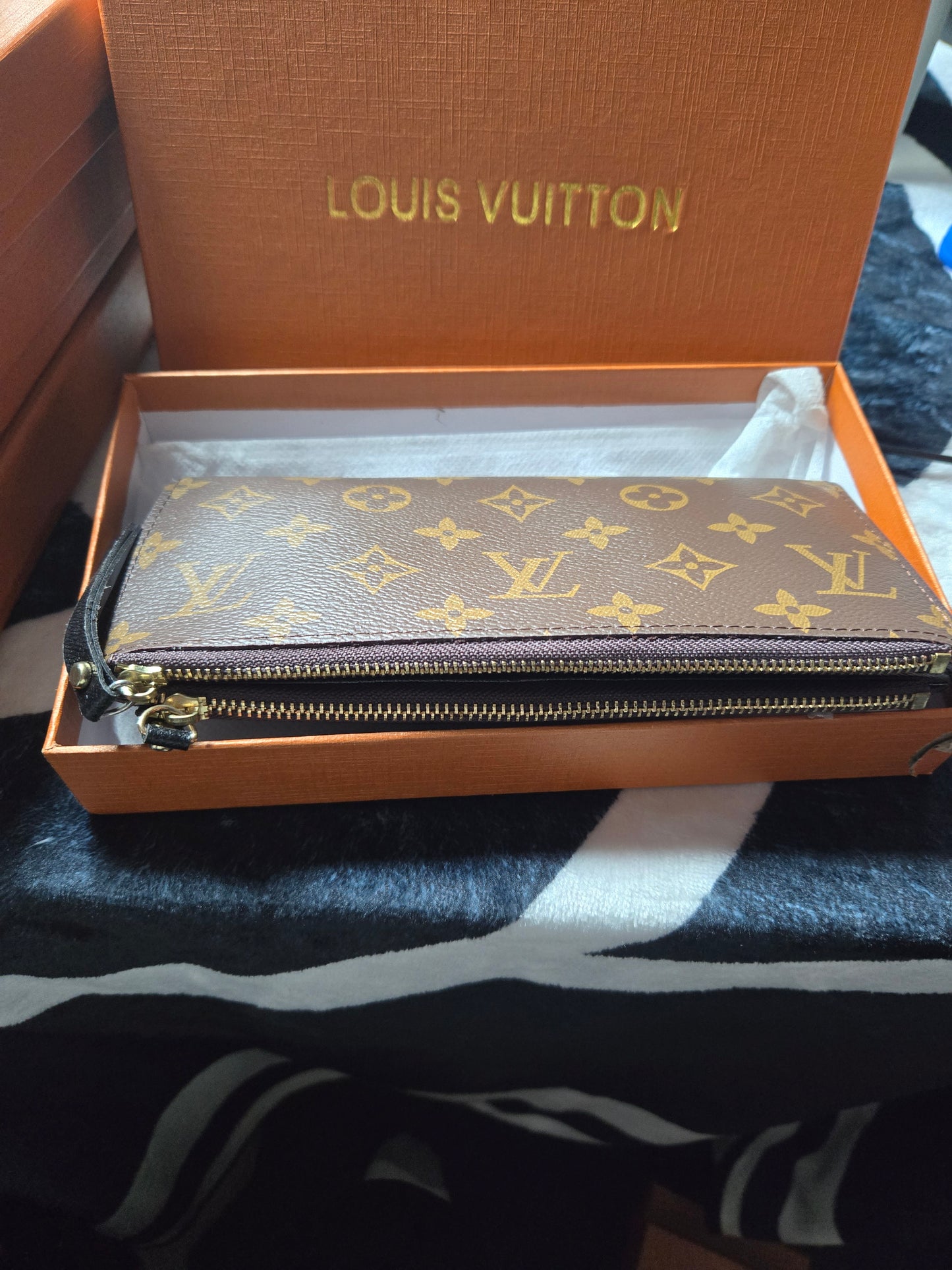 L 003 Monogram Double Zip Wallet