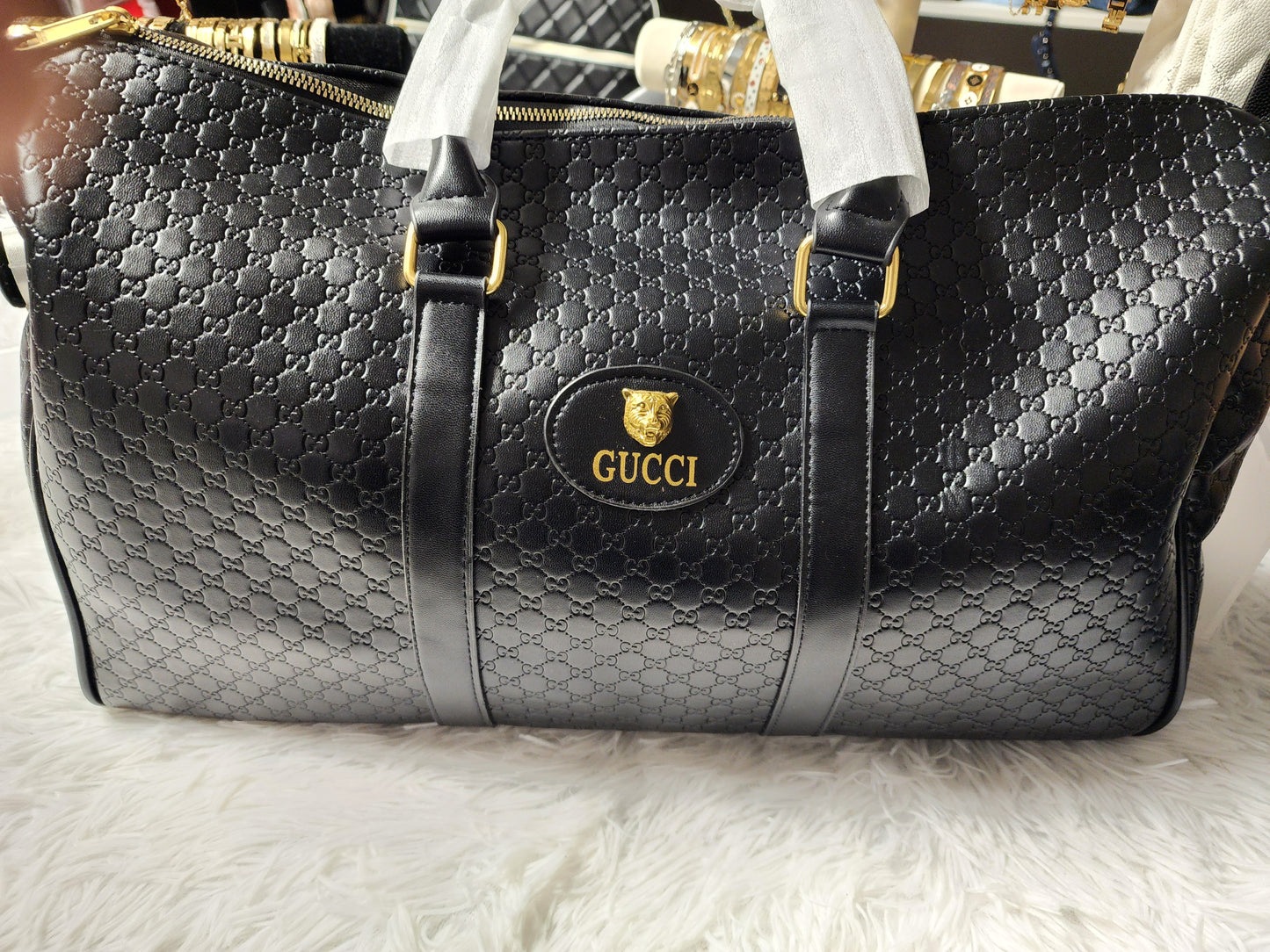 GU249 Black Monogram Duffle
