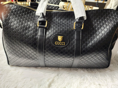 GU249 Black Monogram Duffle