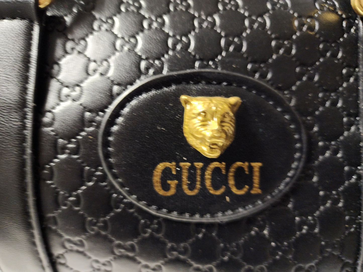 GU249 Black Monogram Duffle