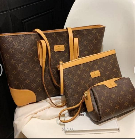 LV 22 LV 3 bag Tote Set