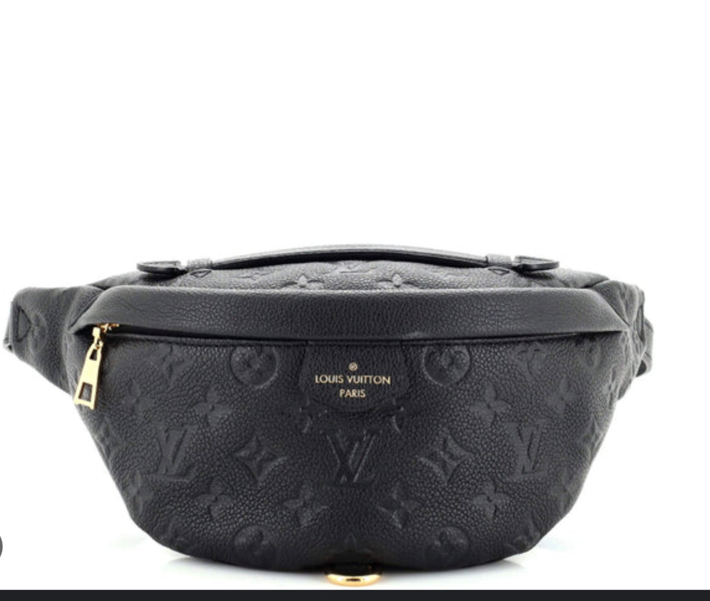 LV Bum Bag Black Embossed 002