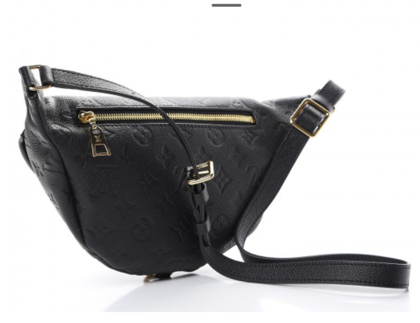LV Bum Bag Black Embossed 002