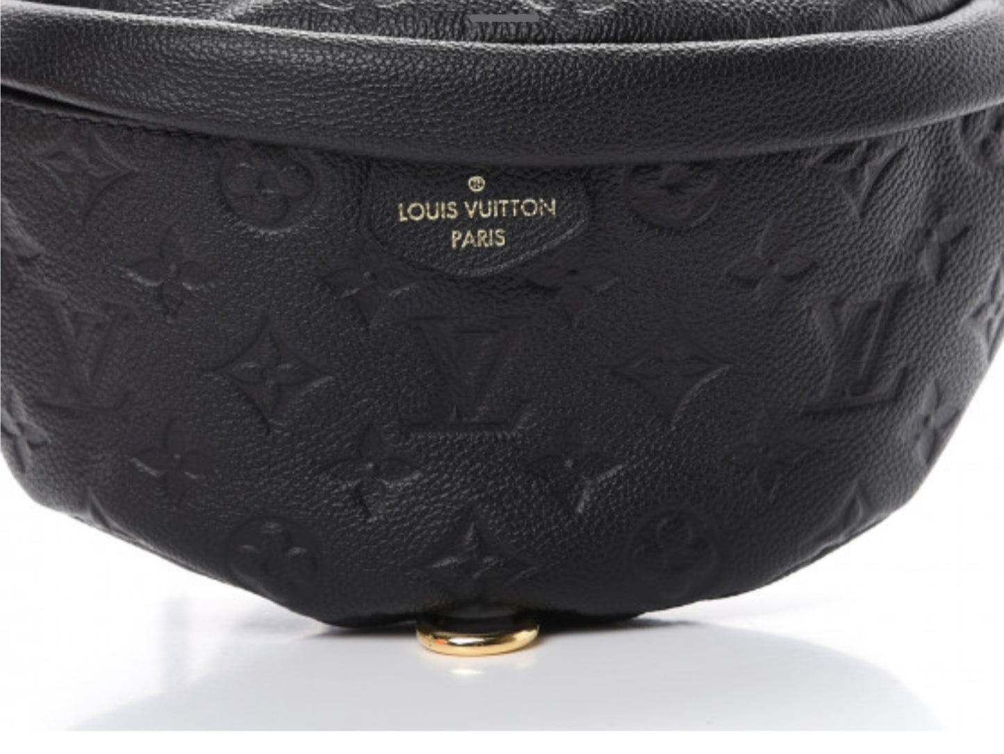 LV Bum Bag Black Embossed 002
