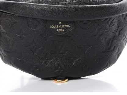 LV Bum Bag Black Embossed 002