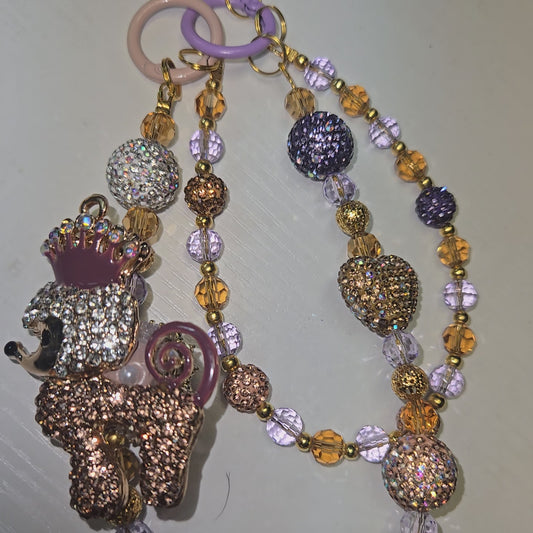 BCH 44 Purple puppy Phone / Bag Chain