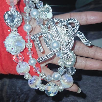 BCH 100 white Dior Phone / Bag Chain