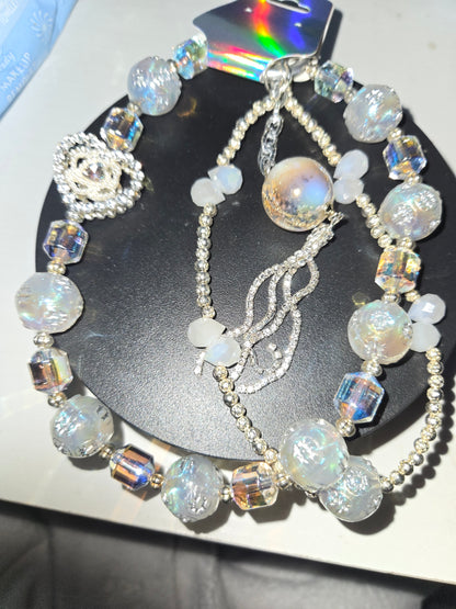 BCH 107  White Phone / Bag Chain