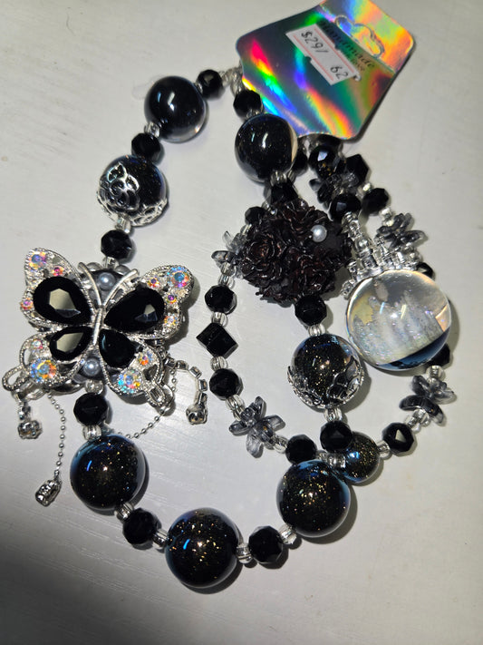 BCH 62 black Glowing Castle butterfly