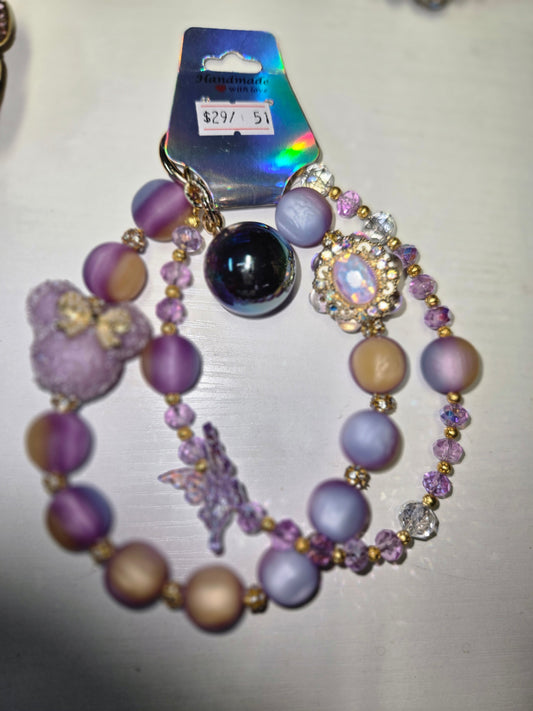 BCH 51 Purple  Minnie Phone / Bag Chain