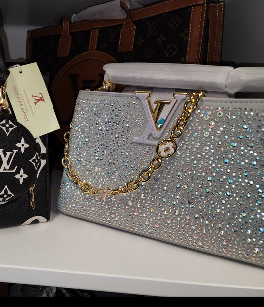 LV36  Rare Crystal Cappucine from Paris fashion Show