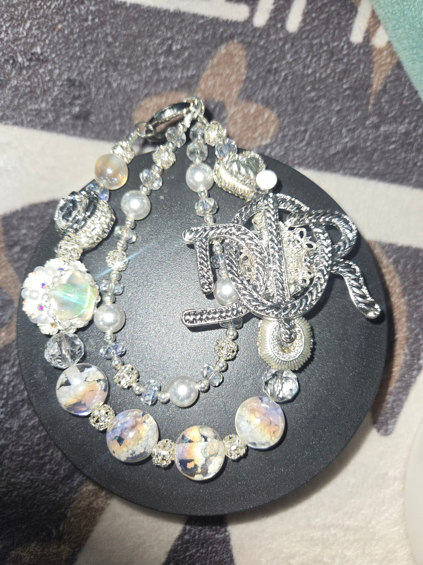 BCH 100 white Dior Phone / Bag Chain