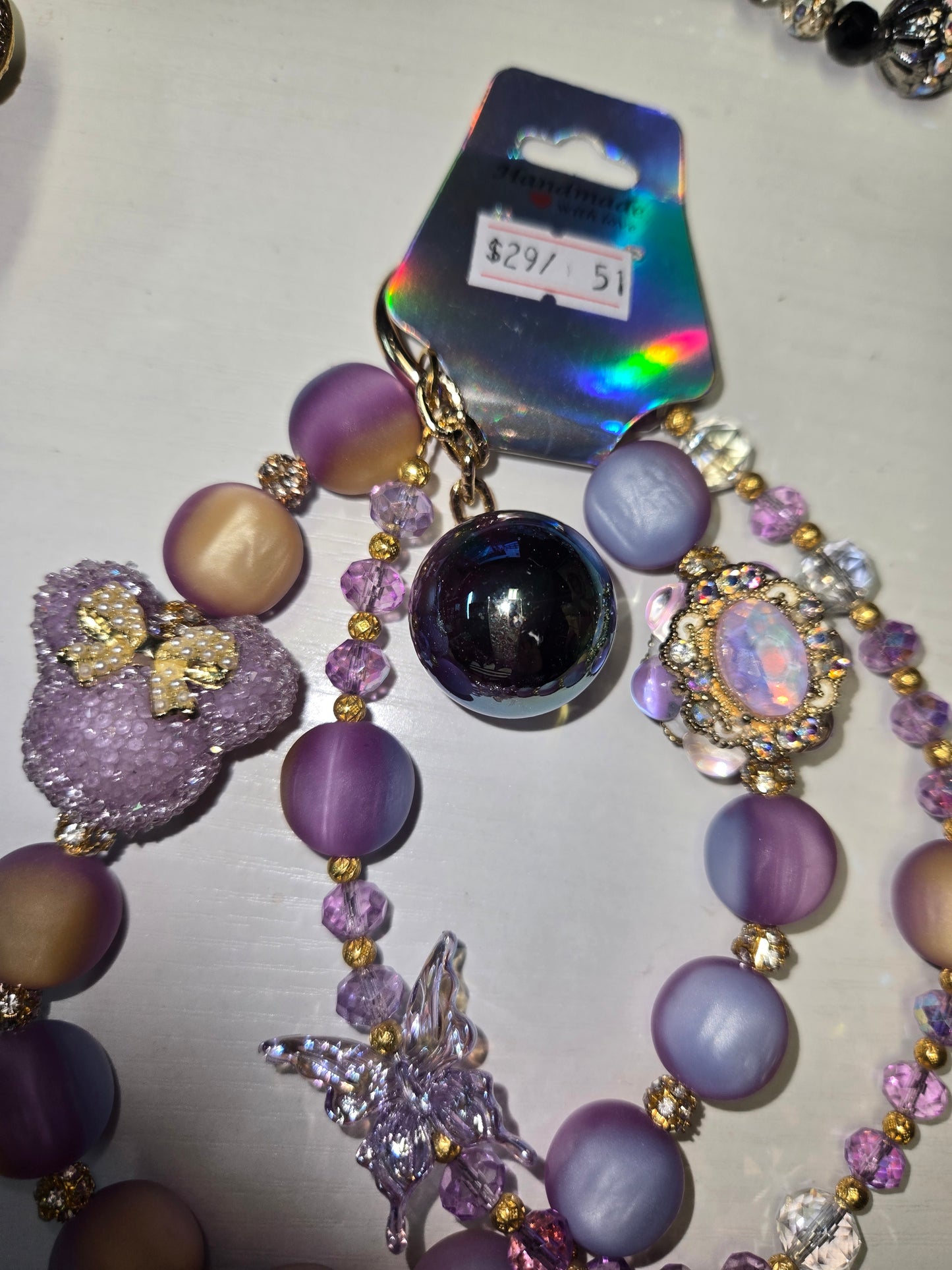 BCH 51 Purple  Minnie Phone / Bag Chain