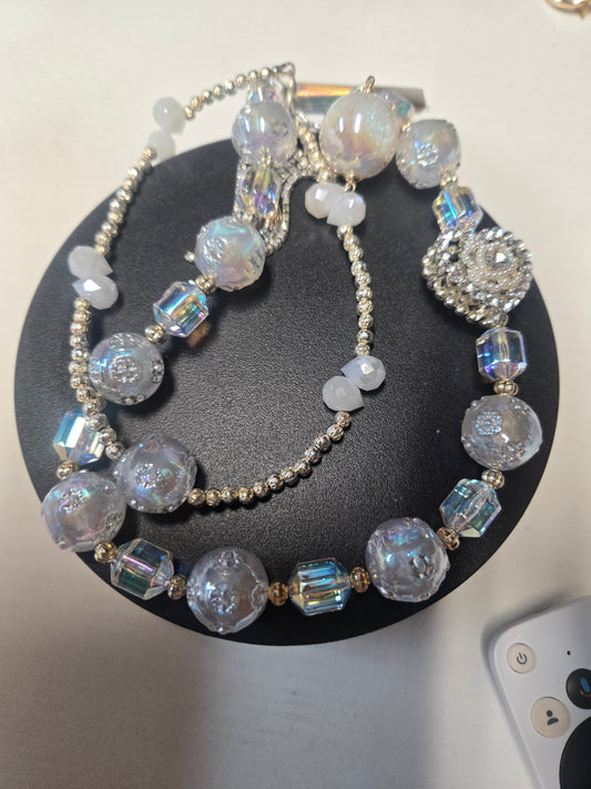 BCH 107  White Phone / Bag Chain