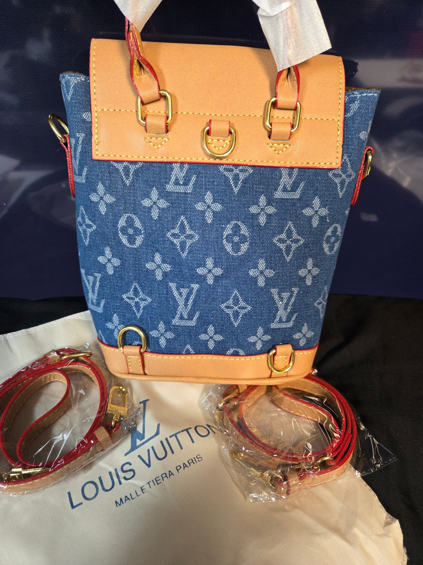 LV109 Denim Mini backpack