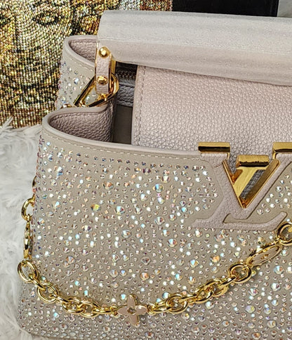 LV36  Rare Crystal Cappucine from Paris fashion Show