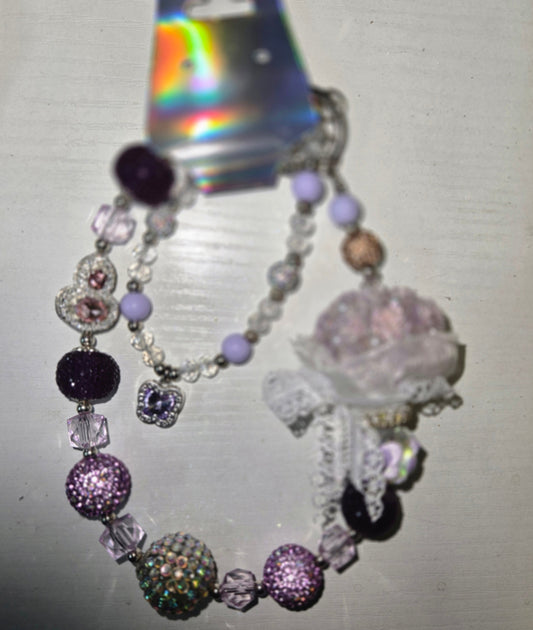 BCH 46 Purple  Bouquet 💐 Phone / Bag Chain