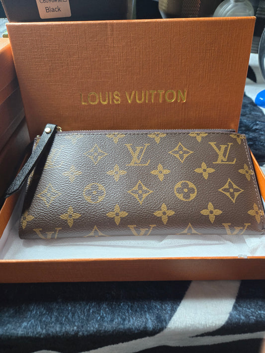 L 003 Monogram Double Zip Wallet