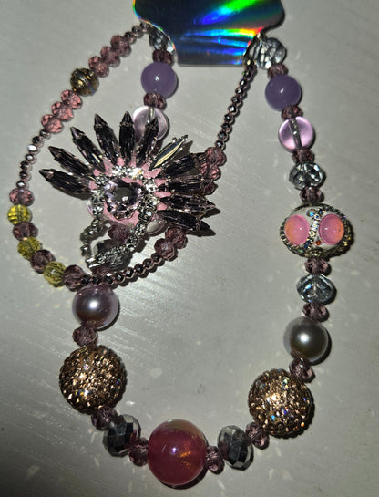 PCH 56 Purple bling  flower 2