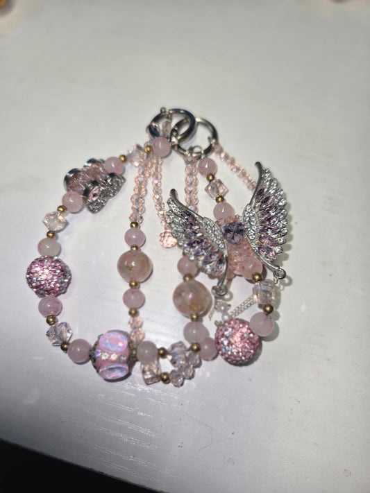 BCH  80 pink bird Chain