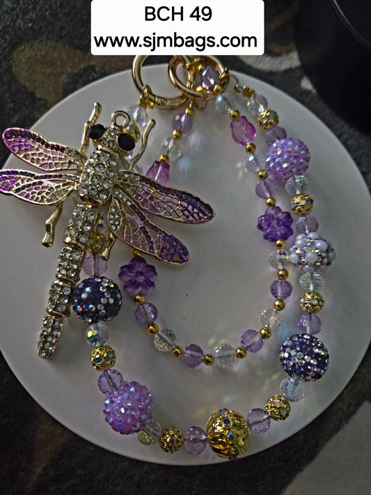 BCH 49 Purple Firefly2 Phone / Bag Chain