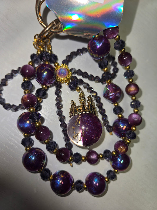 BCH 39 Purple  crown 2 Phone / Bag Chain