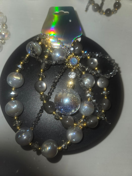 BCH 102 Gray Marble Phone / Bag Chain