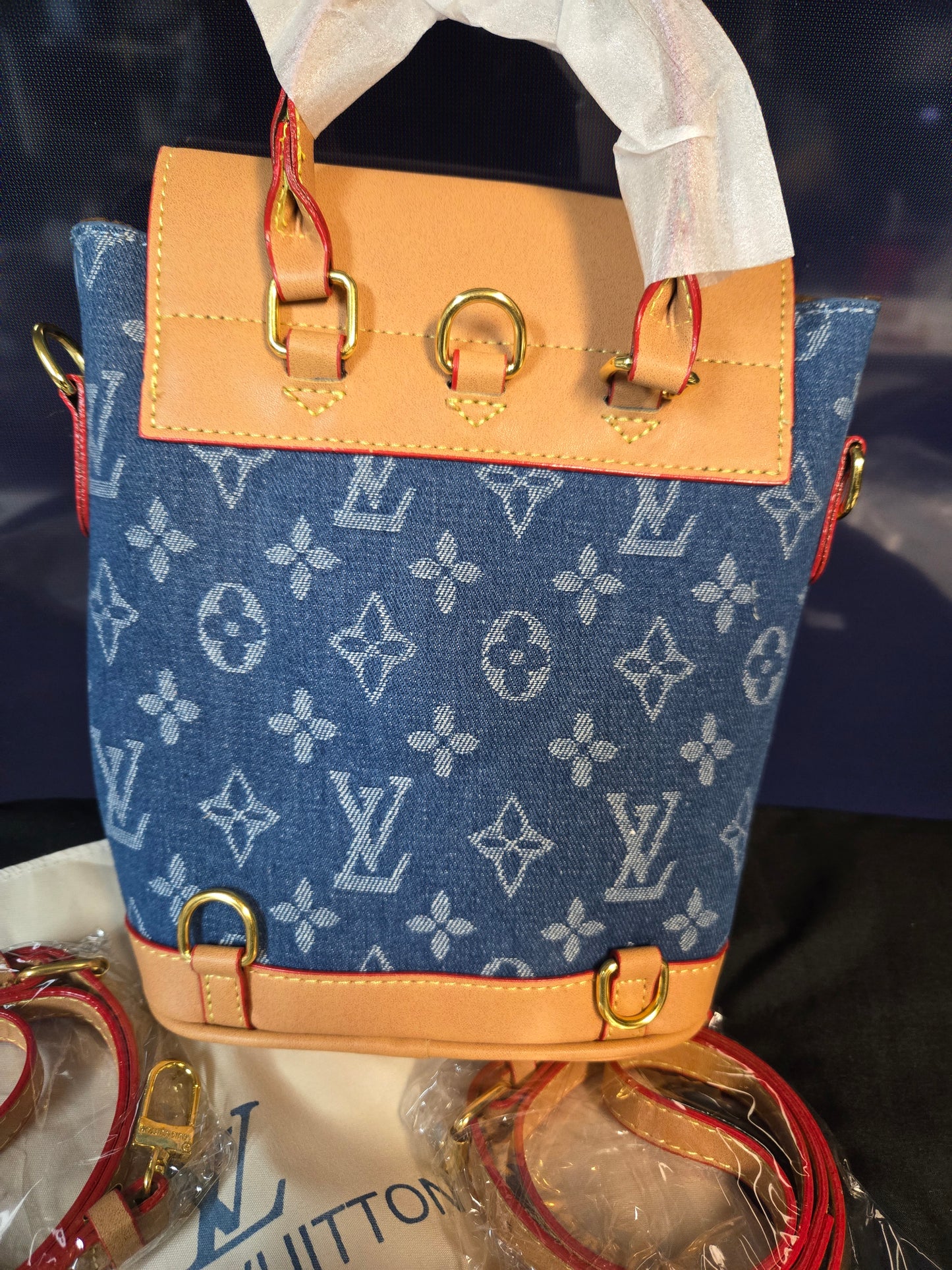 LV109 Denim Mini backpack