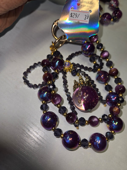 BCH 39 Purple  crown 2 Phone / Bag Chain