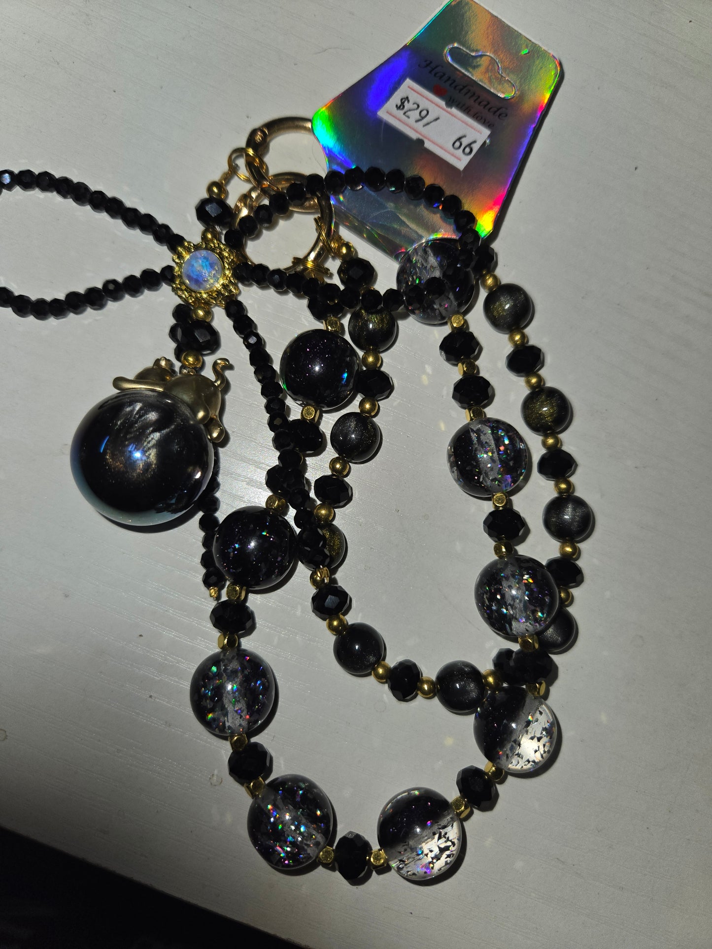 BCH 66 black Phone / Bag Chain