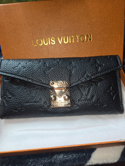 L 006 Black Monogram  Wallet