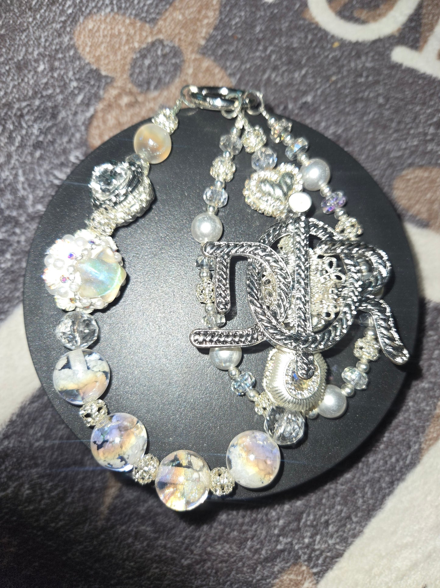 BCH 100 white Dior Phone / Bag Chain